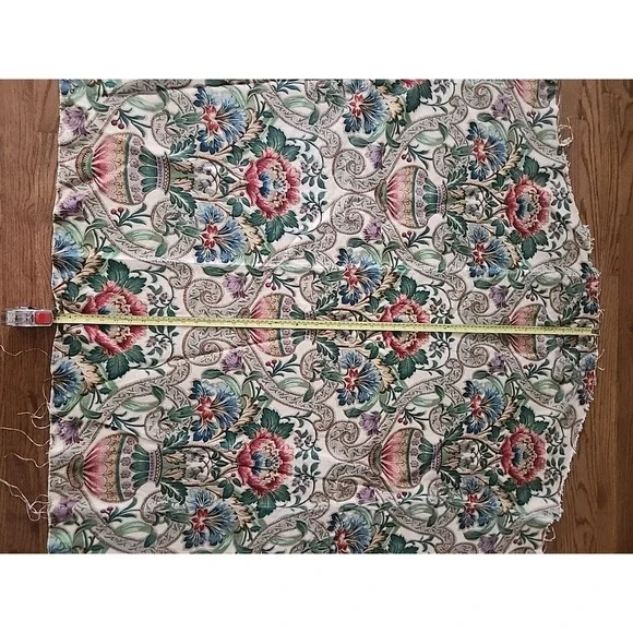 Vintage Arthur Sanderson CASCACS Linen Fabric fromKING SIZE HEAD BOARD 83 X 48